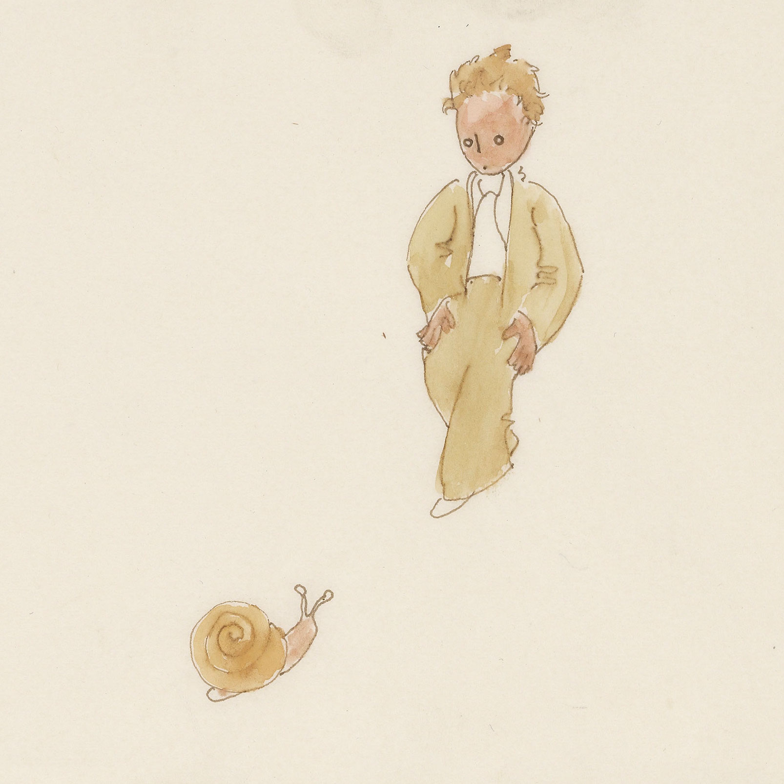 The Little Prince and a snail